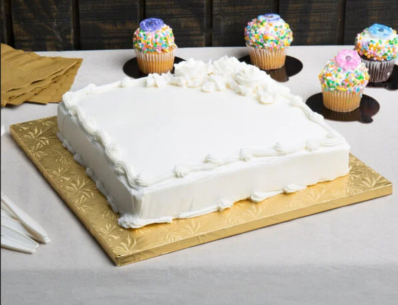 BAKING 1/2 SHEET GOLD CAKE DRUMS 12/CS WPDRM50G