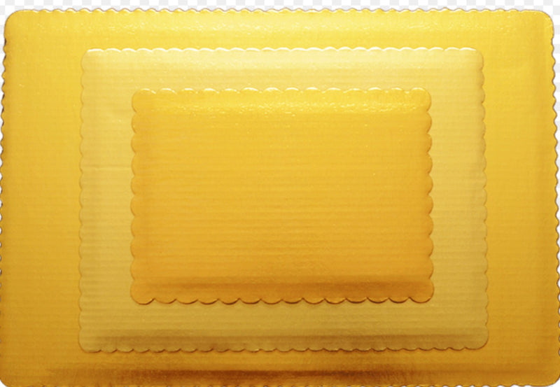 BAKING PAD 10 1/4x 5 3/8" GOLD BAR CAKE WITH ROUND CORNERS 200/CS SW-10145516SGEMB