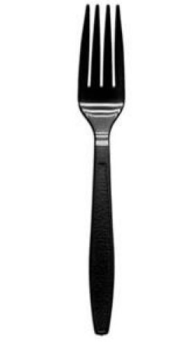 BULK FORK HVY DUTY BLACK POLYSTYRENE 1000/CS