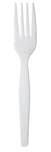 BULK FORK MEDUIM PP WHT 1000/CS