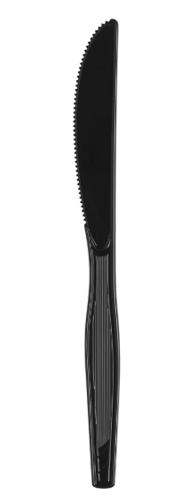 BULK KNIFE HVY DUTY BLACK POLYSTYRENE 1000/CS