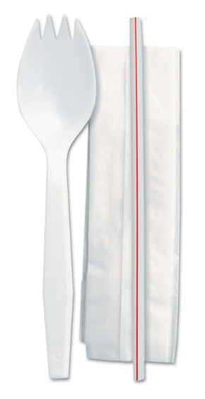 BULK SPORK NAPKIN STRAW KIT 1000/CS BS5670