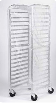 BUN RACK COVER 31X22X72 LDPE 100/CS