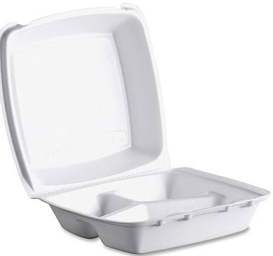 CARRY OUT 8X8  MEDIUM 3 COMPT FOAM 200/CS RE883