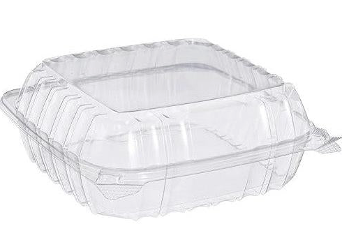 CARRY OUT C90PST1 CLR HINGED CONTAINER 250/CS