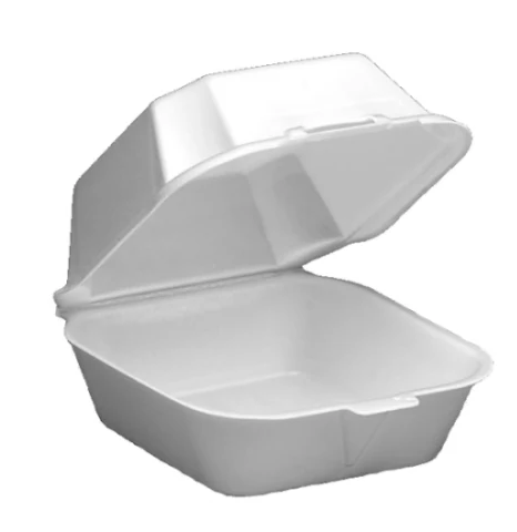 CARRY OUT FOAM 6" HINGED LARGE SANDWICH CONTAINER 5  7/8X6X3 225 500/CS 60HT1-