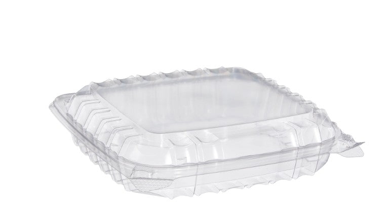 DART C89PST1 MED SHALLOW HINGED CONTAINER  250/CS