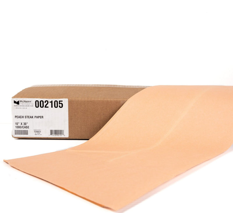 STEAK PAPER 10X30 PEACH 1000/CS