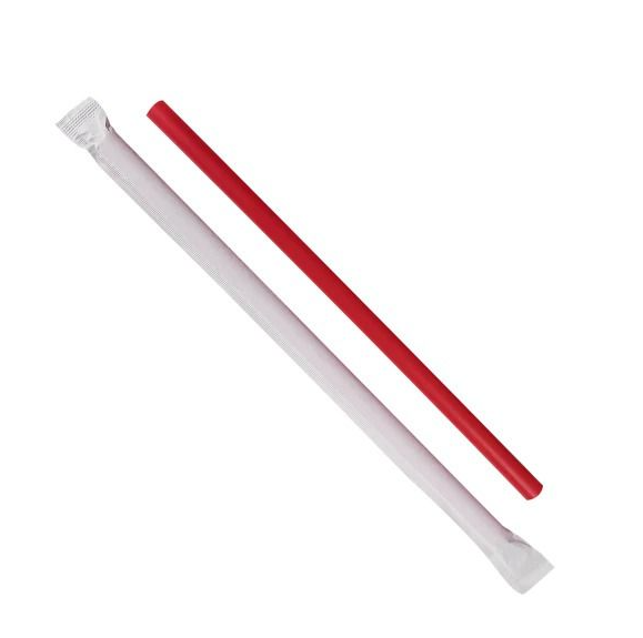 WRAPPED STRAW 7.75" GIANT RED 7500/CS C9130RED