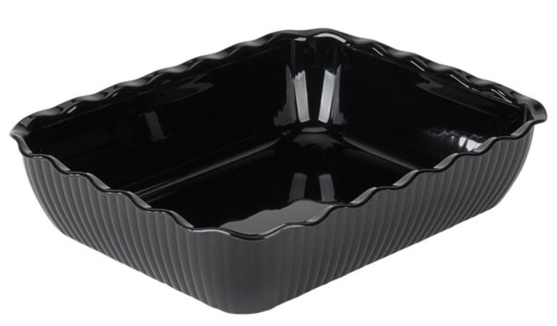 CAM-DELI TRAY 10LB BLACK SCALLOP (13"X10 1/2"X3")