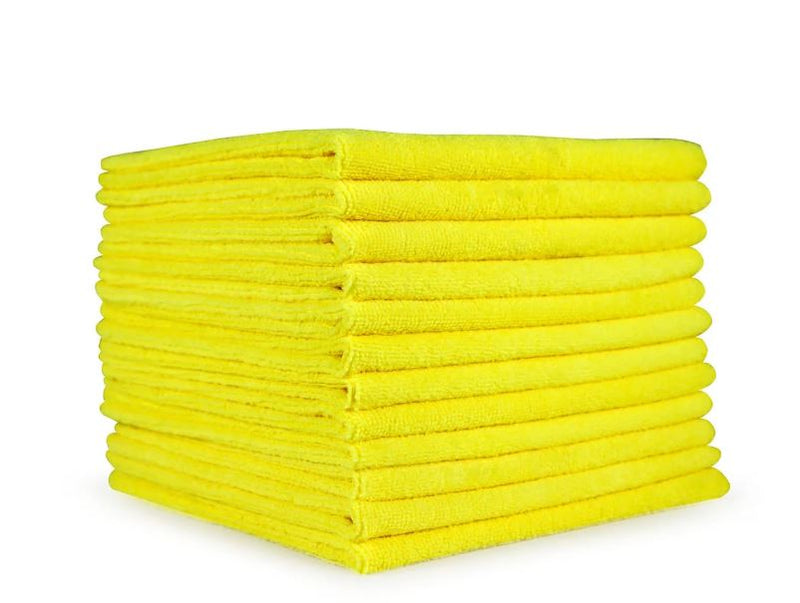 MICROFIBER CLOTH YELLOW 16X16 12/BG