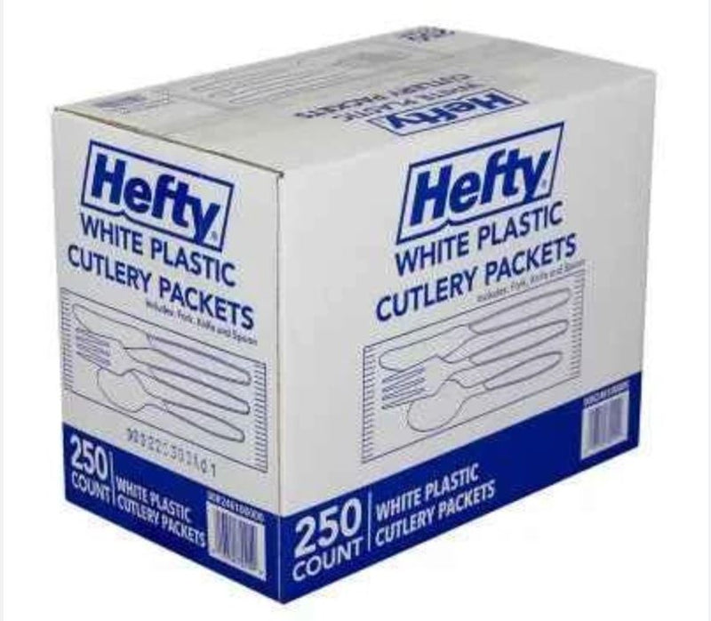 WRAPPED CUTLERY KIT MED WEIGHT 250/CS