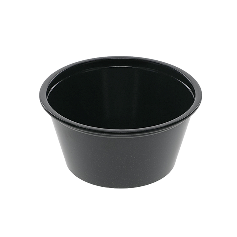 PORTION CUP 2 OZ BLACK PACTIVE 12/200