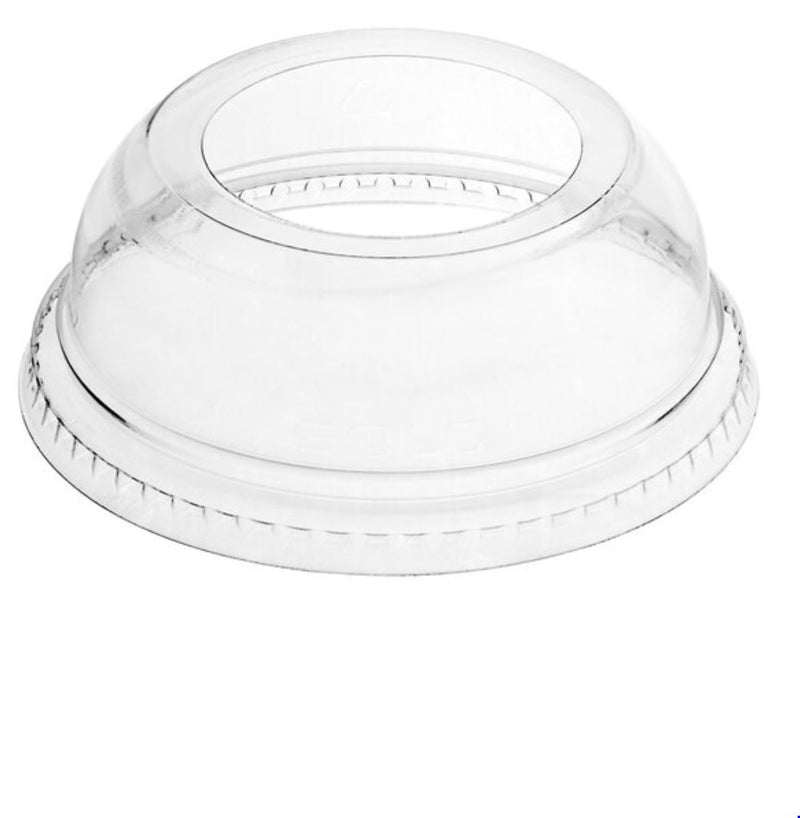 PLASTIC DOME LID WITH HOLE FITS TP9R-TP12 1000/CS DLW662 (WIDE MOUTH)