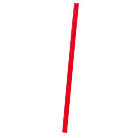 TWIST TIES 4'X3/16" RED TWIST TIE PAPER WITH SINGLE WIRE 2000/BX