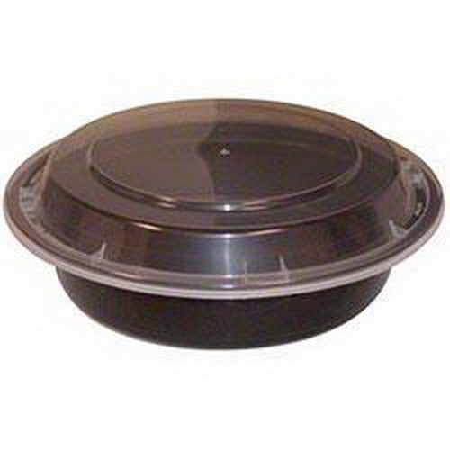 CARRY OUT 7" PLASTIC RND-24 OZ COMBO SHALLOW MICROWAVEABLE 150/CS MK0700B