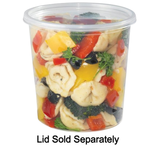 DELI CONTAINER 24 OZ CLEAR 500/CS RD24C