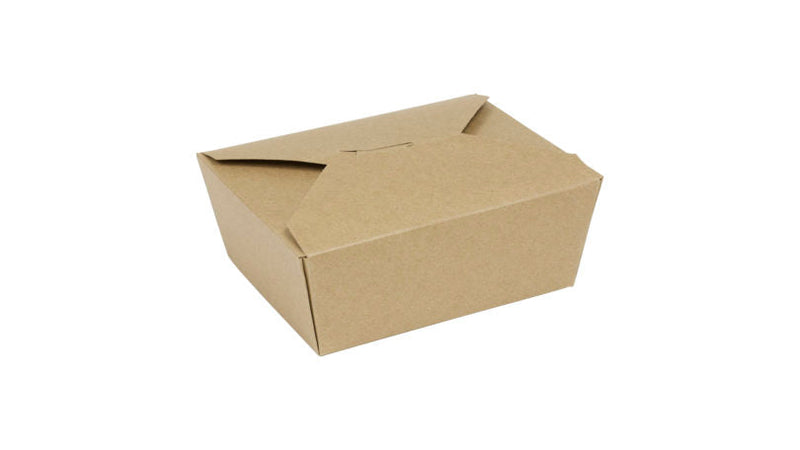TAKEOUT #8 NATURAL KRAFT WAVE CARTON 6X4.75X2.5 WEB CORNER 130/CS