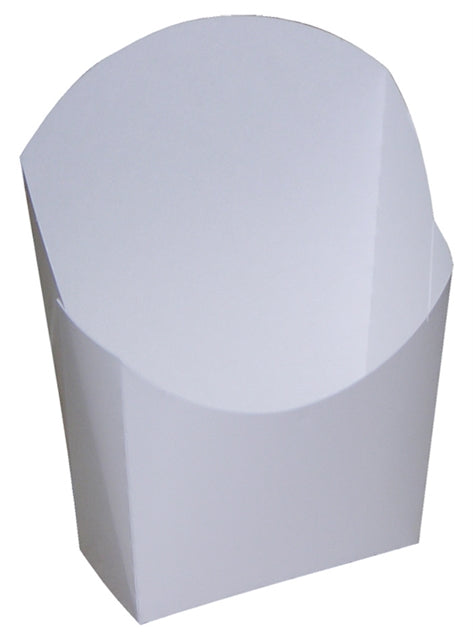 PACTIV 3.5 OZ REGULAR FRY WHITE FRENCH FRY CONTAINER BOX 1000/CS