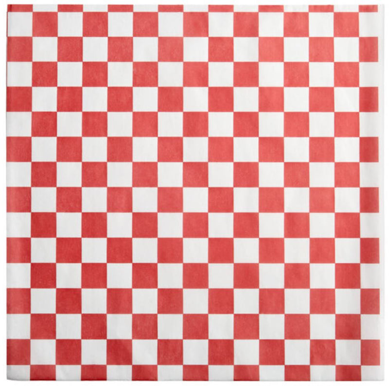 WAX PAPER 15X15 RED CHECK 4000/CS