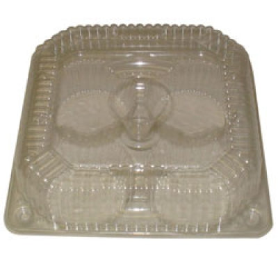 LBH-7104 4-MUFFIN/CUPCAKE JUMBO HINGED CONT 500/CS 7104