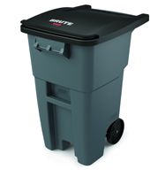 GARBAGE 50 GAL BRUTE ROLLOUT WASTE CONTAINER W/LID