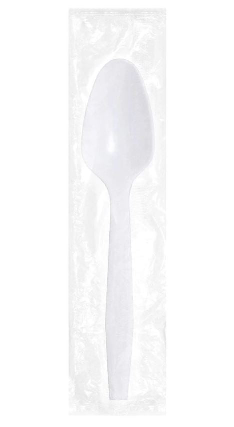 WRAPPED TEASPOON WHITE MEDIUM WEIGHT