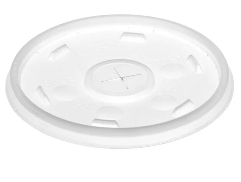 PLASTIC LID 12 OZ STRAW SLOTTED CLR 1000/CS OVERSEAS